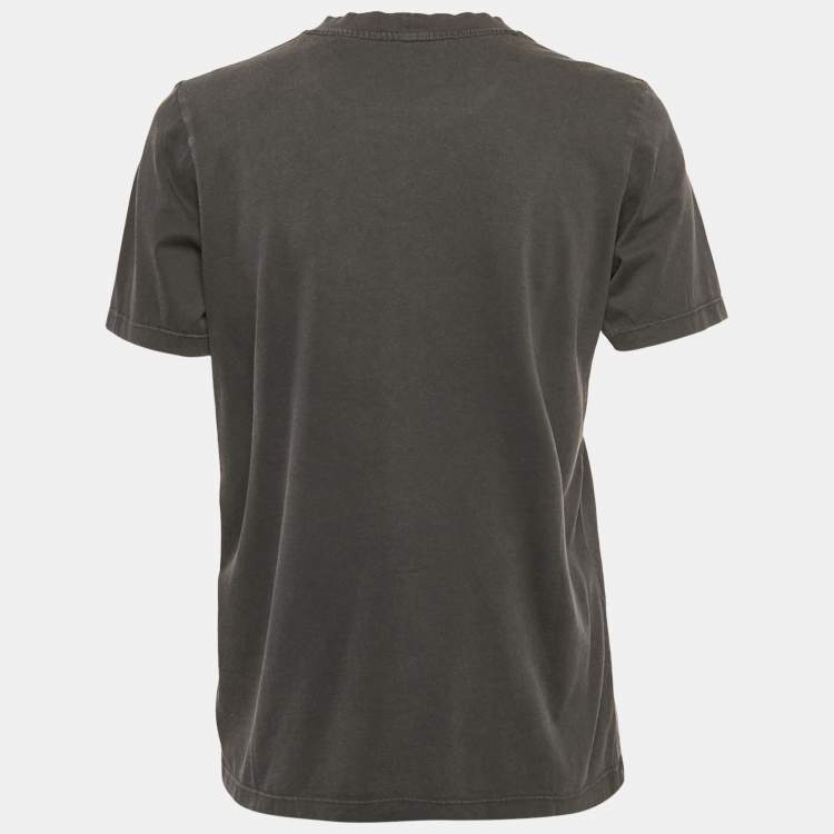 Pre Owned Maje Grey Paradise Embellished Jersey T-Shirt S