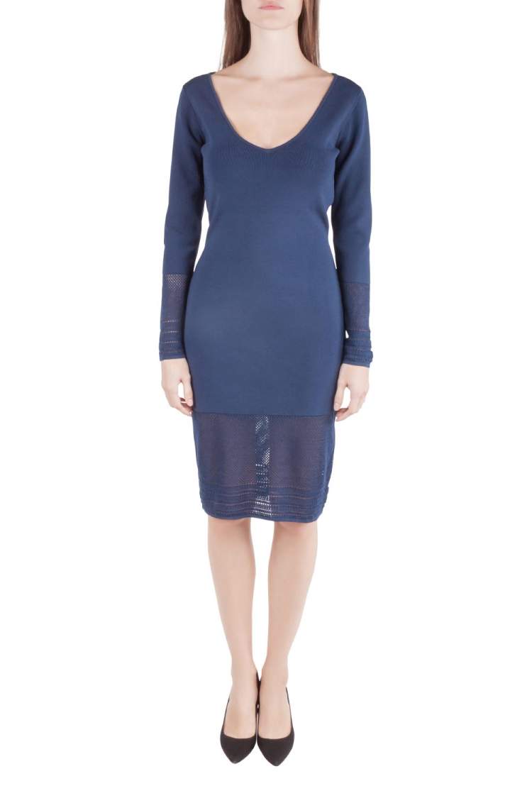 zac posen navy dress