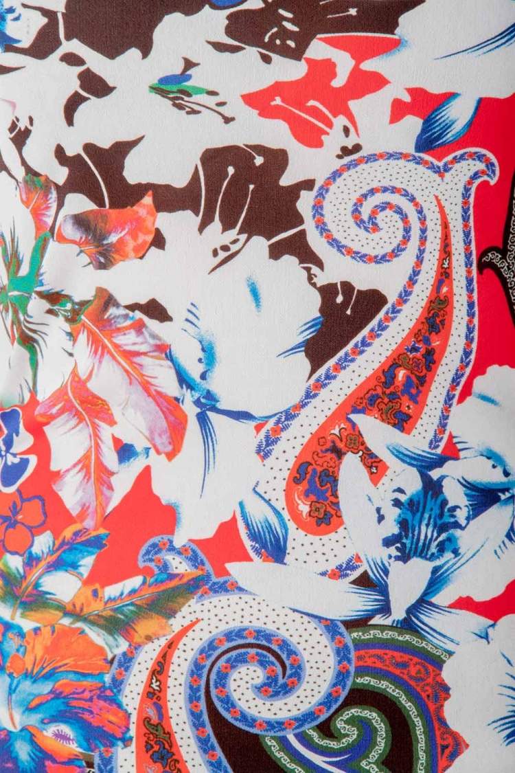 Pre Owned Etro Multicolor Tropical Print Crepe Sleeveless Tank Dress S