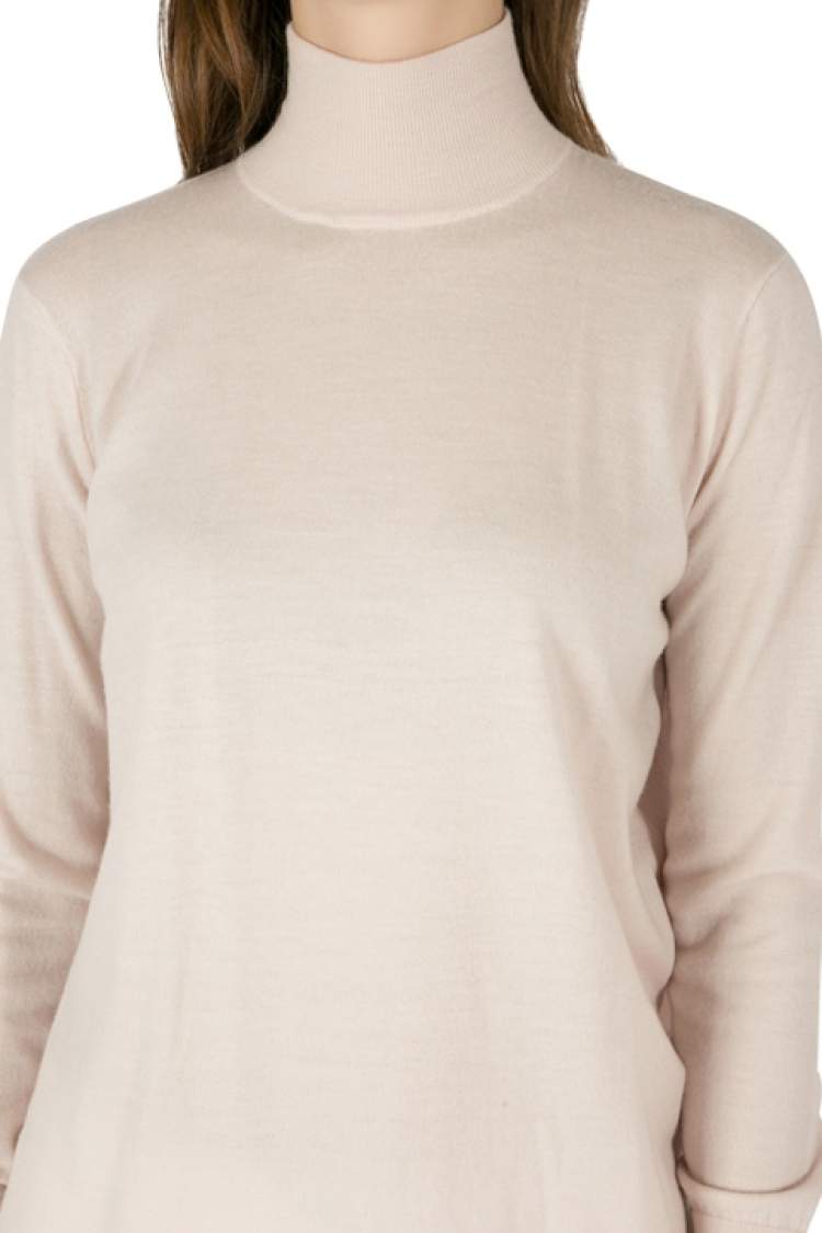 Pre Owned Dion Lee Pale Pink Wool Knit Draped Loop Back Skivvy Pullover M