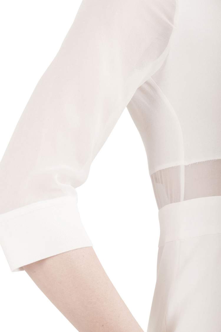 Pre Owned IRO White Silk Crepe Panelled Tina Mini Dress S