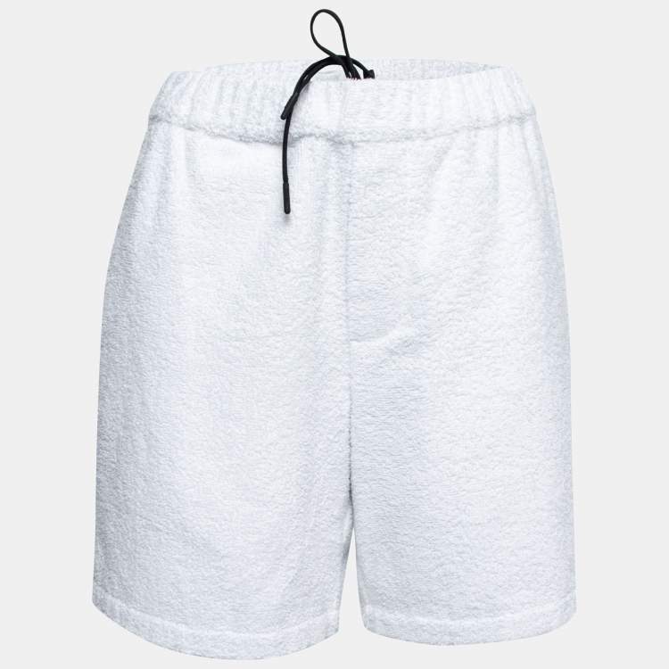 Prada Men's White Flat Front Shorts