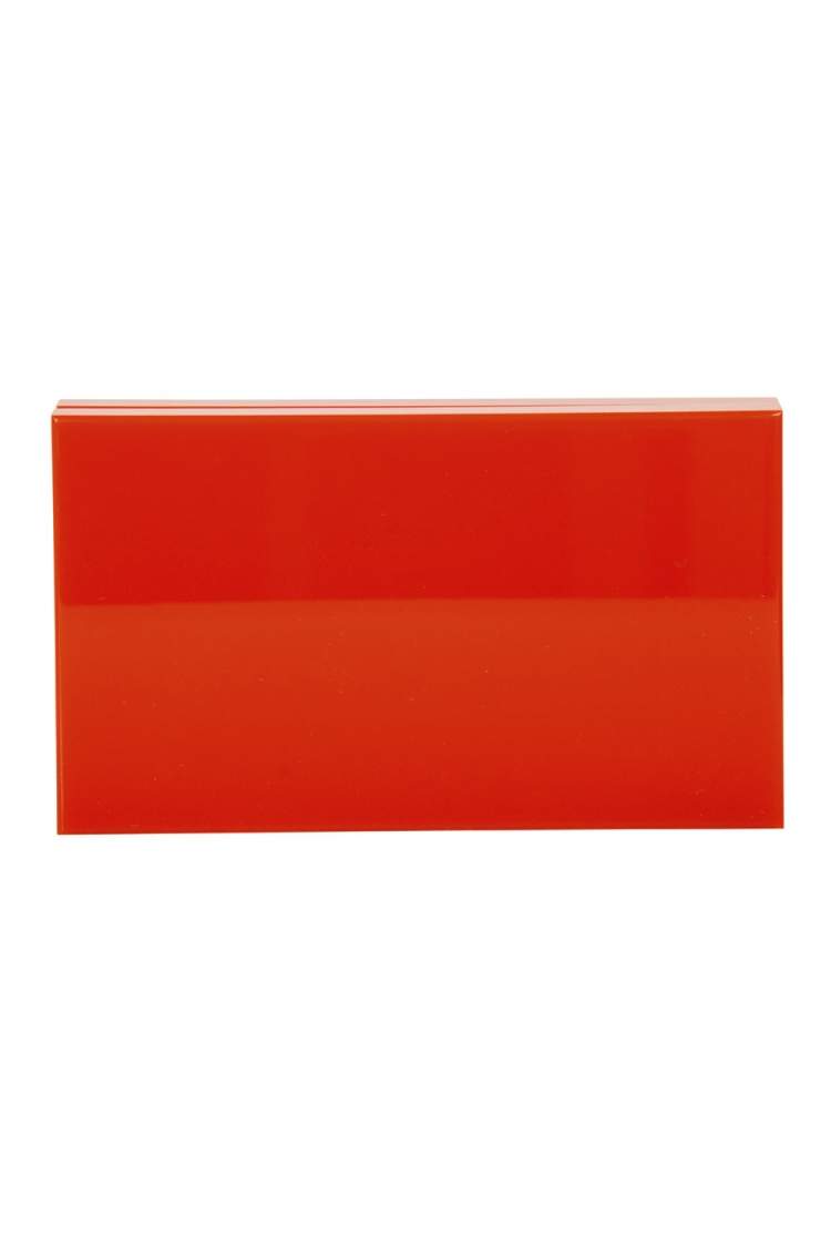 مملوكة مسبقًا Charlotte Olympia Red Perspex Palace Pandora Box Clutch