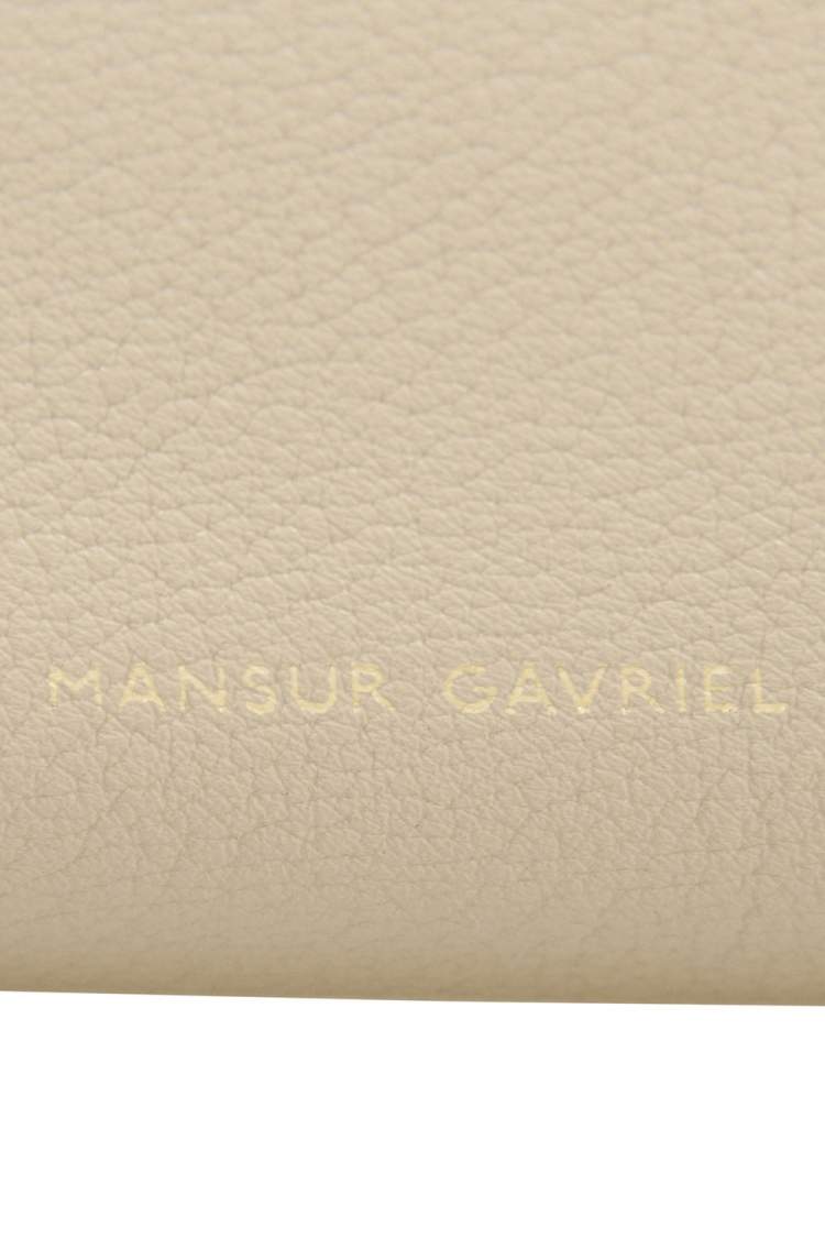 Pre Owned Mansur Gavriel Beige/Sand Tumble Leather Large Tote