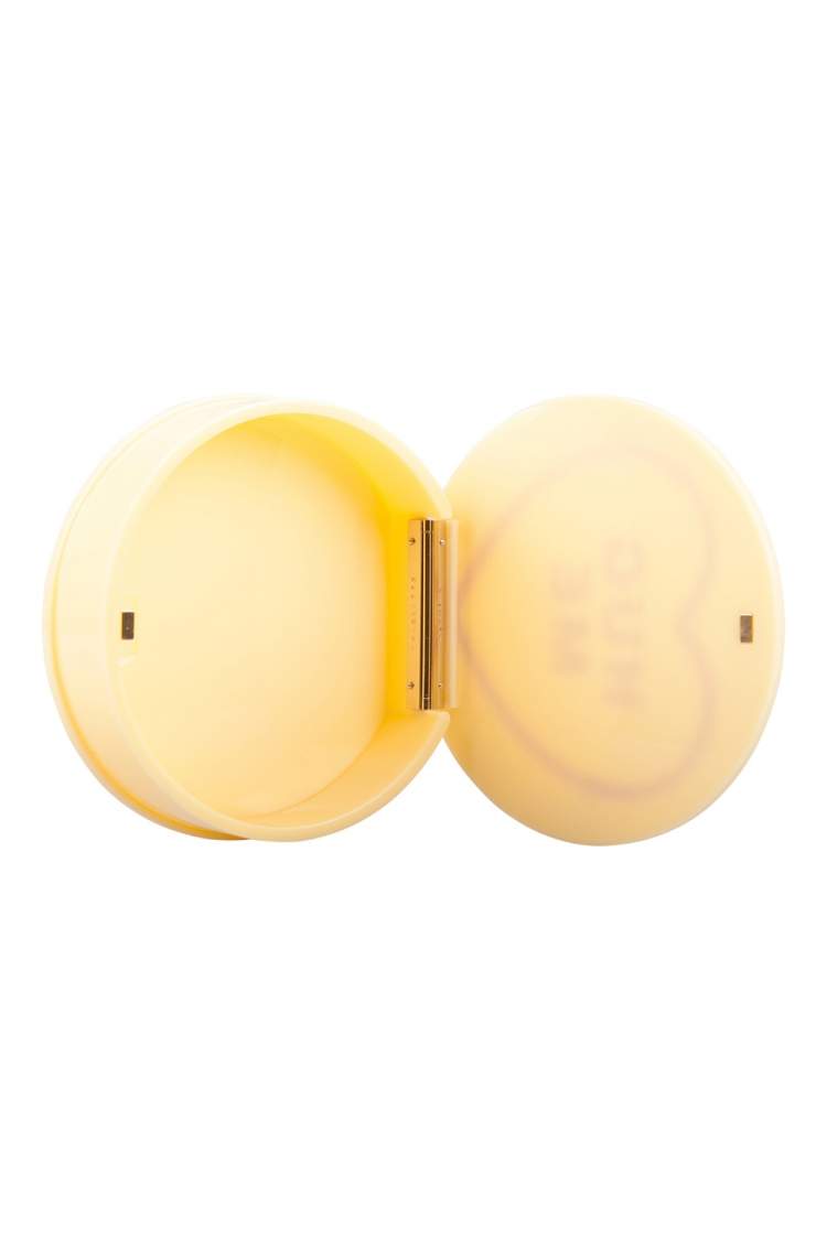 مملوكة مسبقًا Charlotte Olympia Light Yellow/Red Perspex Hug Me Clutch