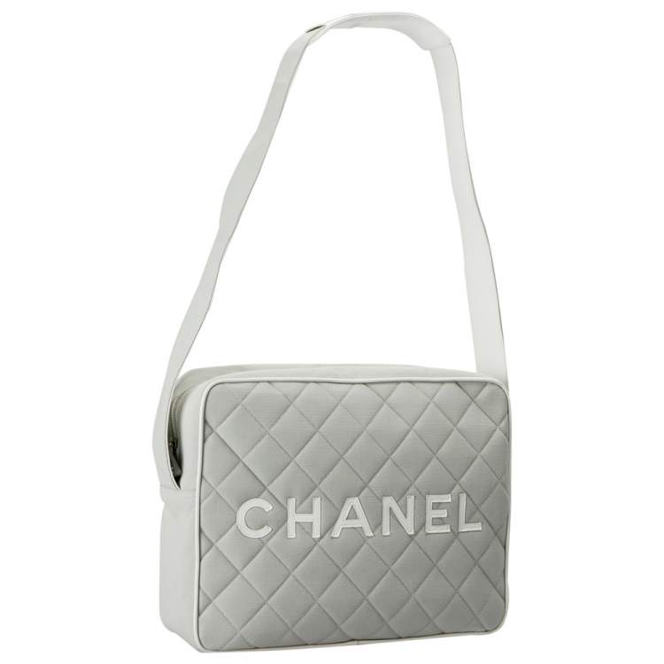 light grey chanel bag