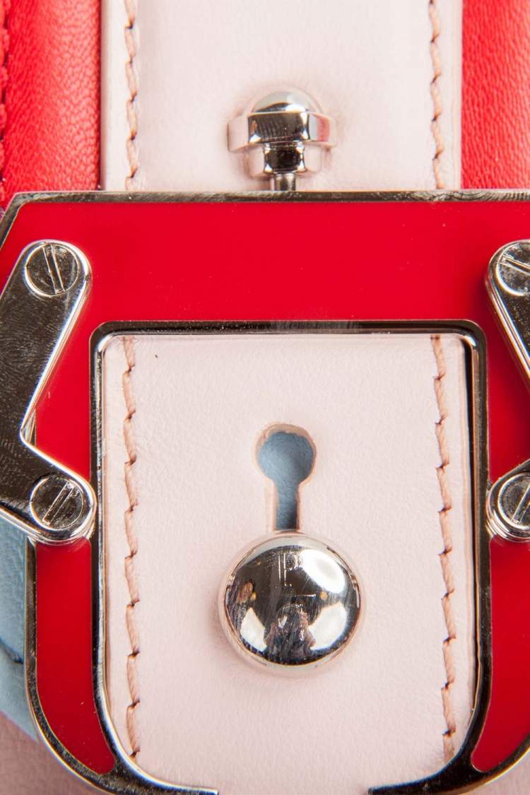 Pre Owned Paula Cademartori Multicolor Leather Dun Dun Top Handle Bag