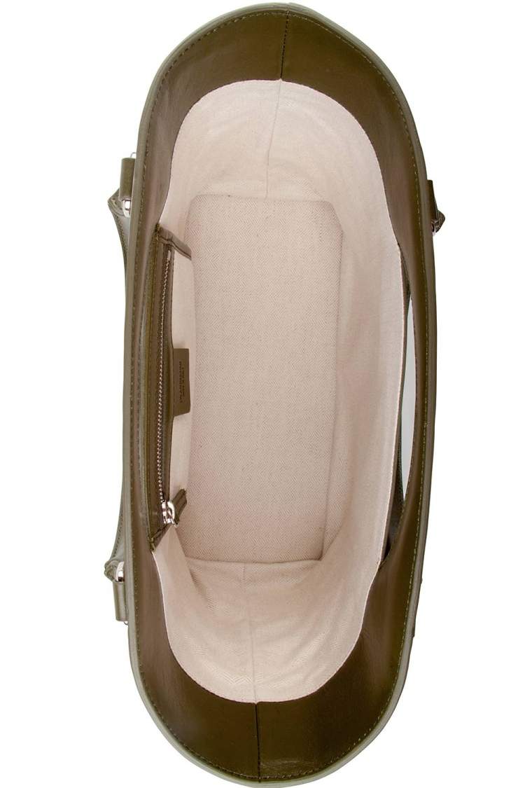 Pre Owned J.W Anderson Olive Leather Medium Moon Tote