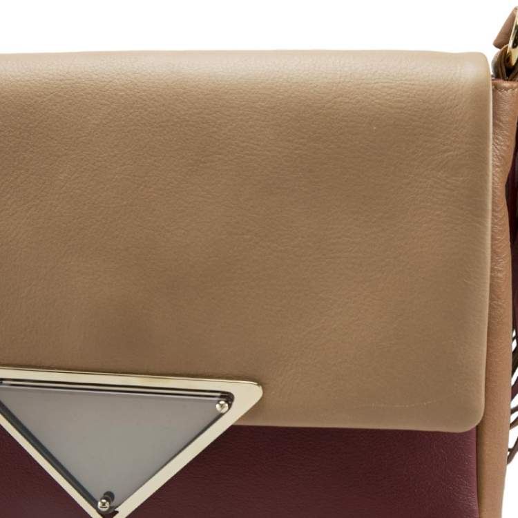 Pre Owned Sara Battaglia Multicolor Leather Teresa Fringe Shoulder Bag