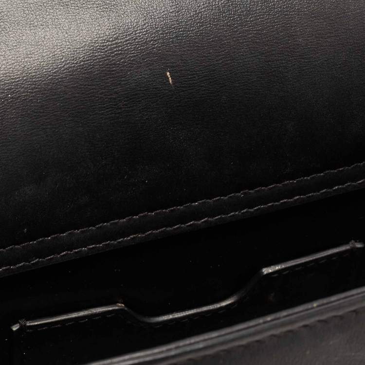 Pre Owned Dolce & Gabbana Black Leather DG Girls Tote