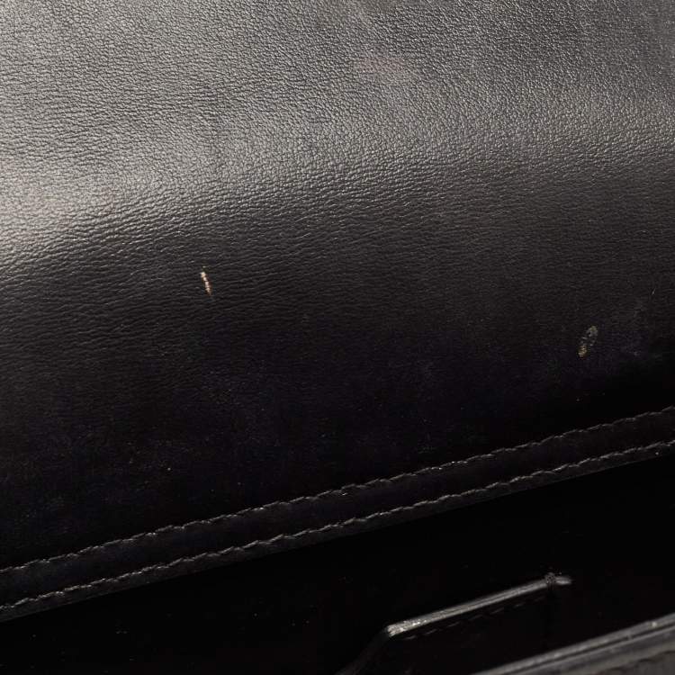 Pre Owned Dolce & Gabbana Black Leather DG Girls Tote
