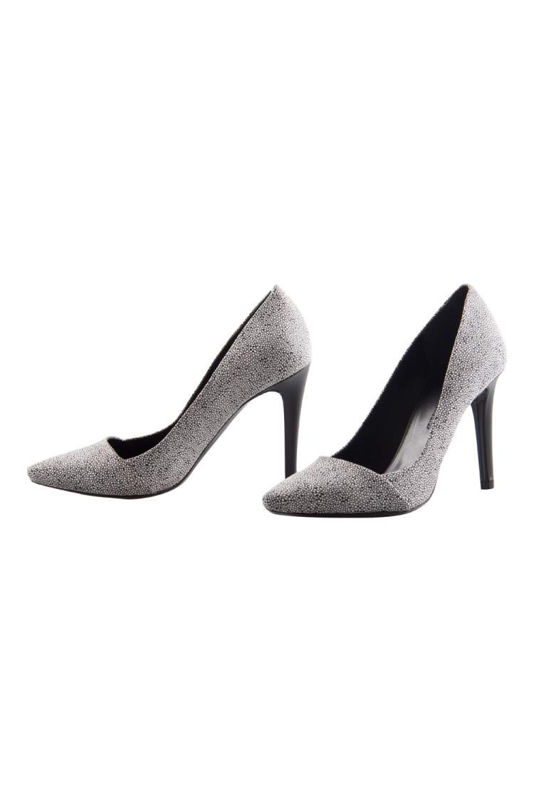 Pre Owned Proenza Schouler Two Tone Textured Suede Dragonfly Pumps Size 38