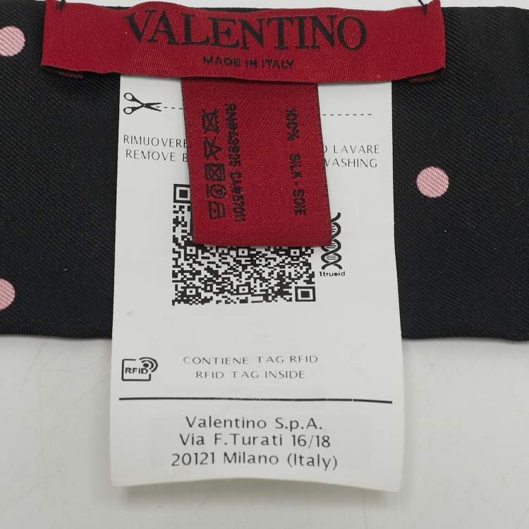 Pre Owned Valentino Multicolor Rose Printed Silk Bandeau