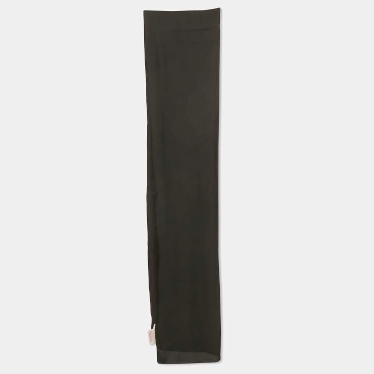 مملوكة مسبقًا Valentino Black Silk Crepe Stole  