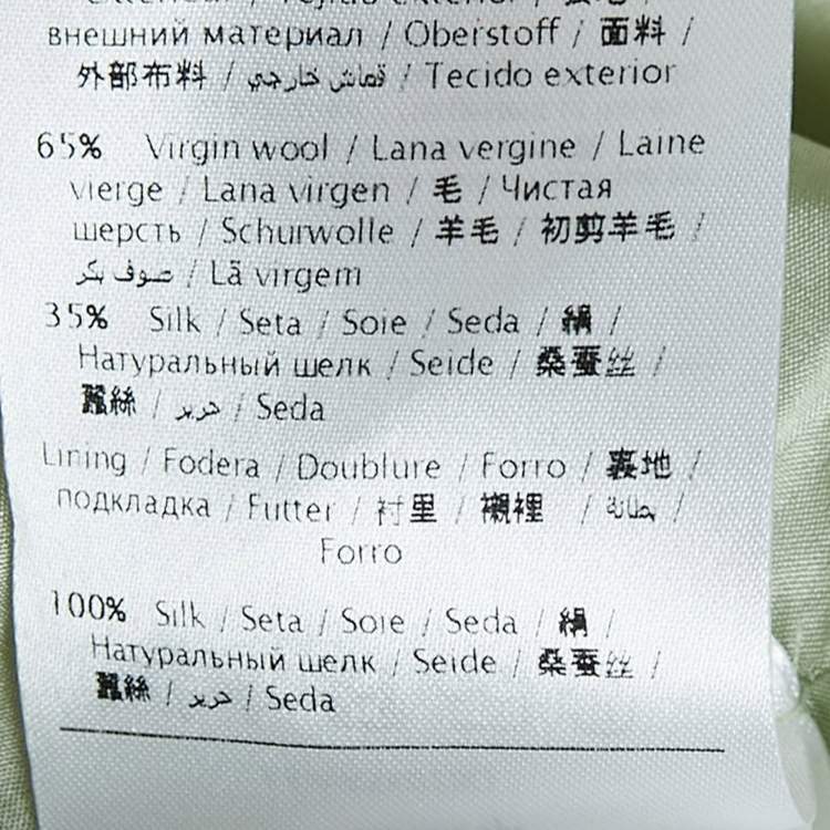 Pre Owned Valentino Multicolor Striped Wool Blend Mini Dress S