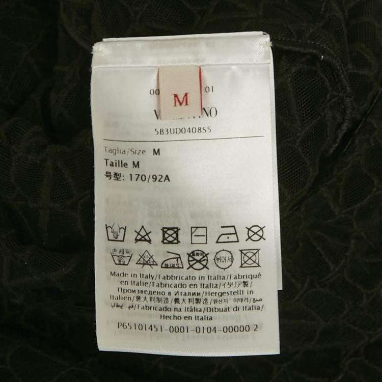 Pre Owned Valentino Black Mesh Toile Iconographe Bodysuit M
