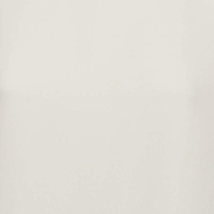 Pre Owned Valentino Ivory Silk Sleeveless Top M