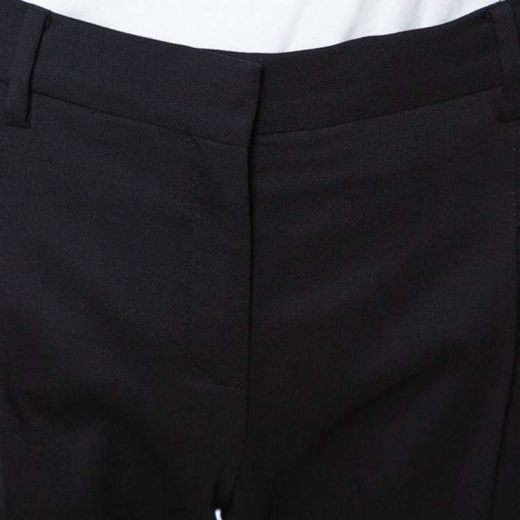 Pre Owned Valentino Black Wool Tailored Pants S
