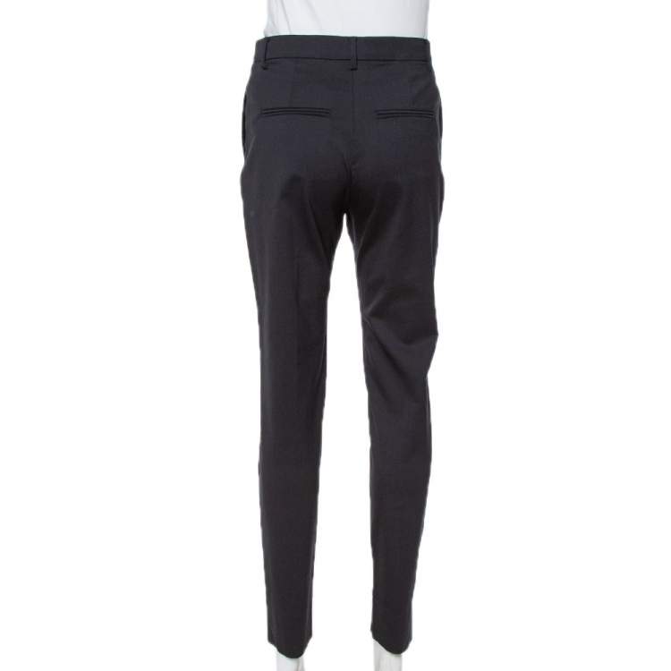Pre Owned Valentino Black Wool Tailored Pants S