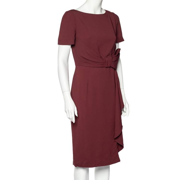 valentino burgundy dress