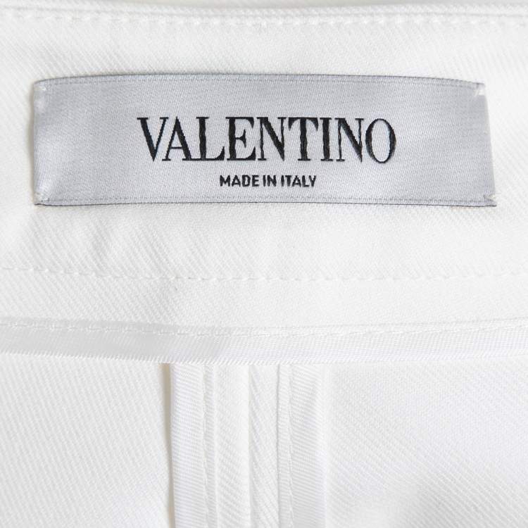 Pre Owned Valentino White Cotton Shorts M