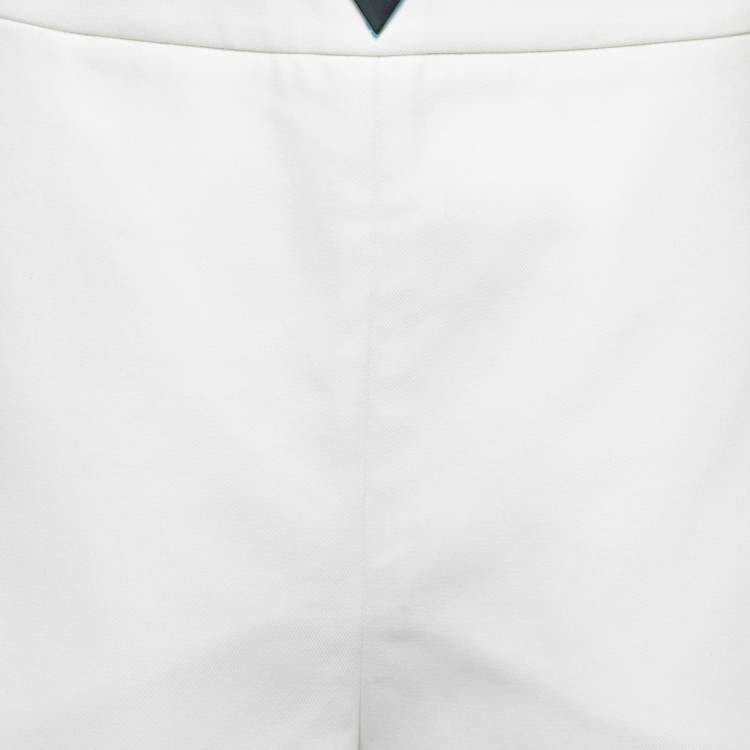 Pre Owned Valentino White Cotton Shorts M