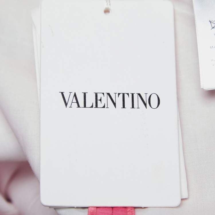مملوكة مسبقًا Valentino Pink Floral Printed Cotton Shorts M