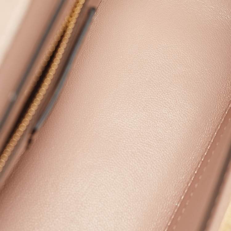 Pre Owned Valentino Gold Crystal Studded Medium Roman Stud Top Handle Bag