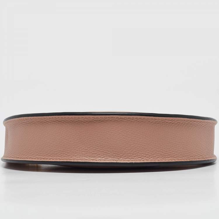 Pre Owned Valentino Rose Cannelle Leather Mini VLogo Hobo