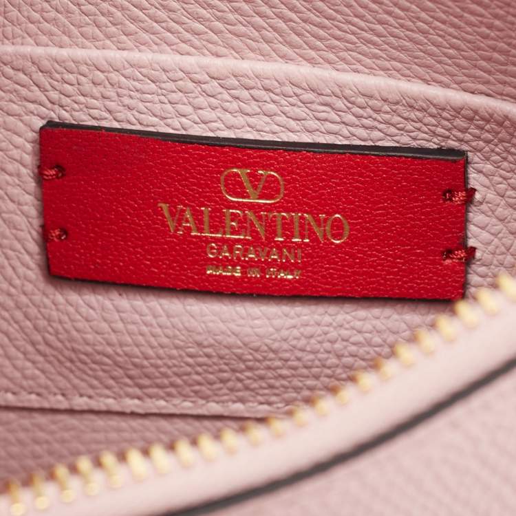 Pre Owned Valentino Lilac Leather Mini VLogo Hobo
