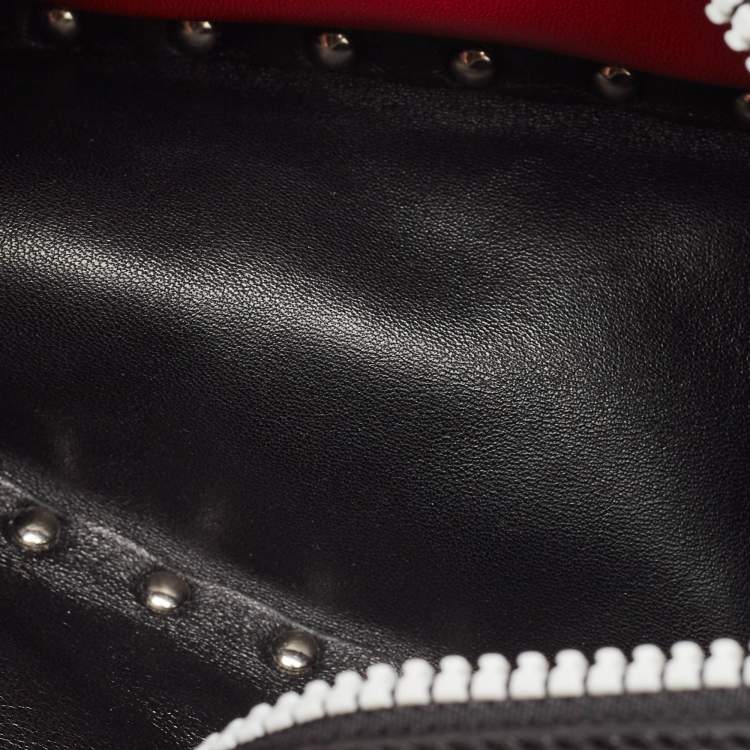 Pre Owned Valentino Black Quilted Leather Rockstud Spike Camera Crossbody Bag