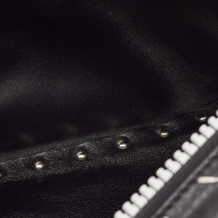 Pre Owned Valentino Black Quilted Leather Rockstud Spike Camera Crossbody Bag