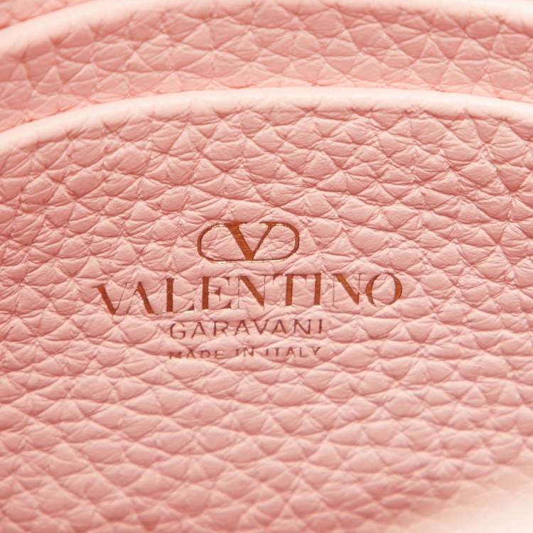 Pre Owned Valentino Light Pink Leather Rockstud Tote