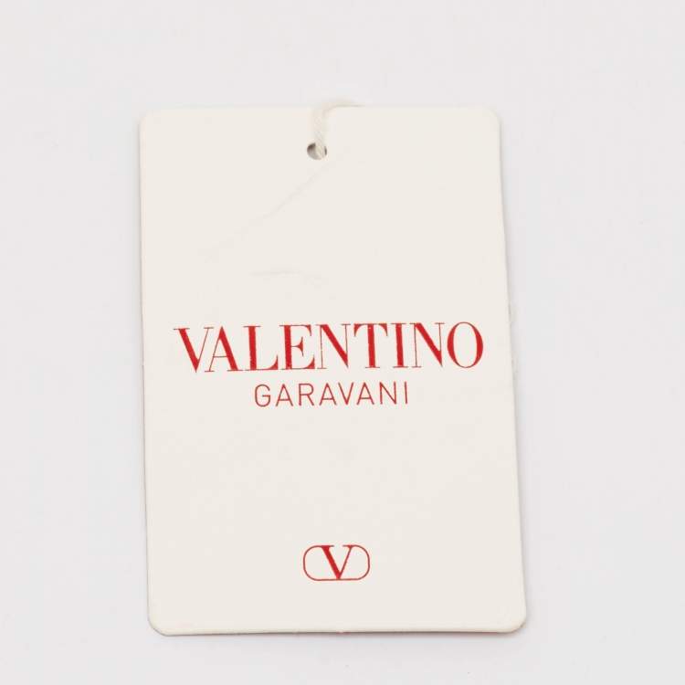 مملوكة مسبقًا Valentino Silver Leather Zip Coin Purse