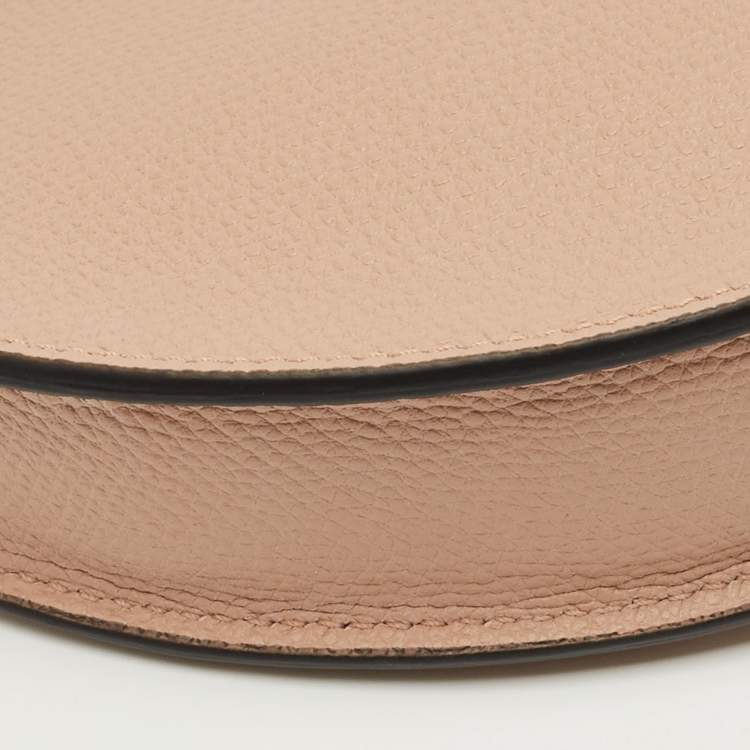 Pre Owned Valentino Beige Leather Mini VLogo Hobo