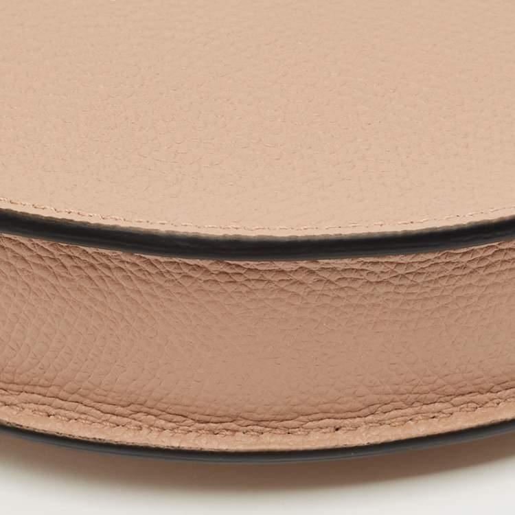 Pre Owned Valentino Beige Leather Mini VLogo Hobo