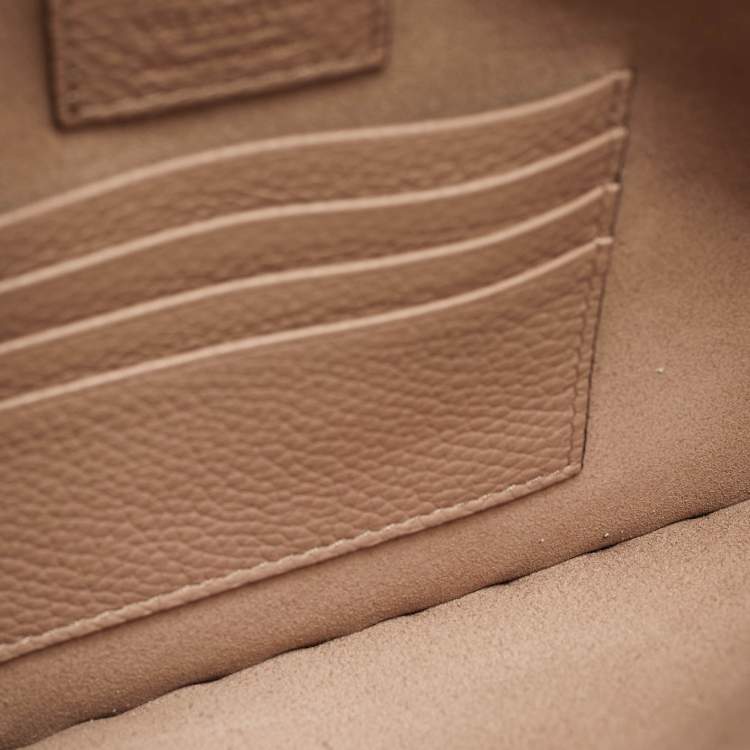 Pre Owned Valentino Dusty Pink Leather Rockstud Envelope Pouch