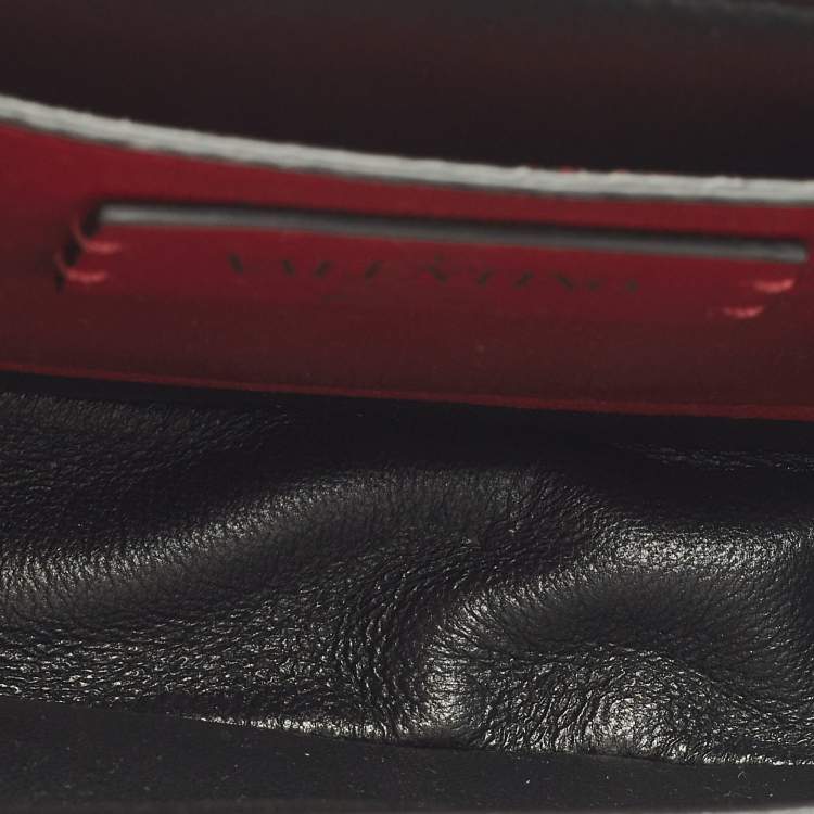 Pre Owned Valentino Supervee Small White Leather Shoulder Bag