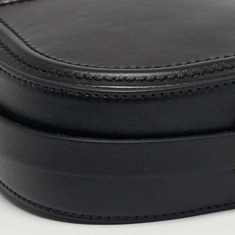 Pre Owned Valentino VLogo Walk Black Leather Crossbody Bag