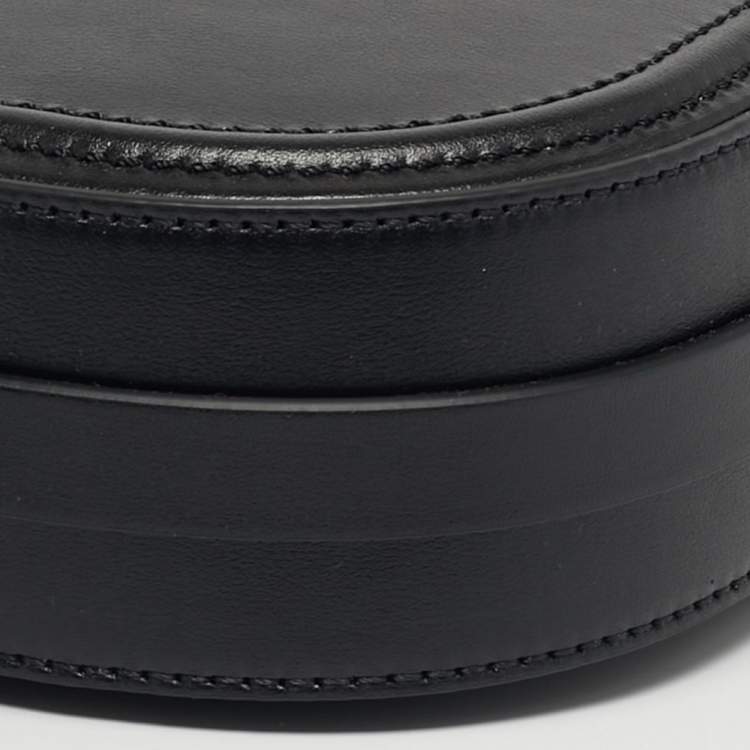 Pre Owned Valentino VLogo Walk Black Leather Crossbody Bag