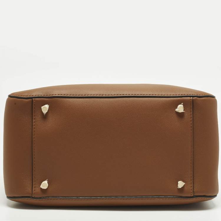 مملوكة مسبقًا Valentino VLogo Brown Leather Bucket Bag