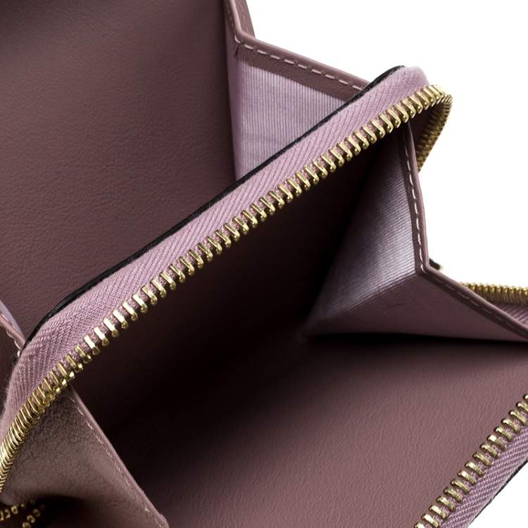 Pre Owned Valentino Beige Leather Rockstud Degrade Coin Purse