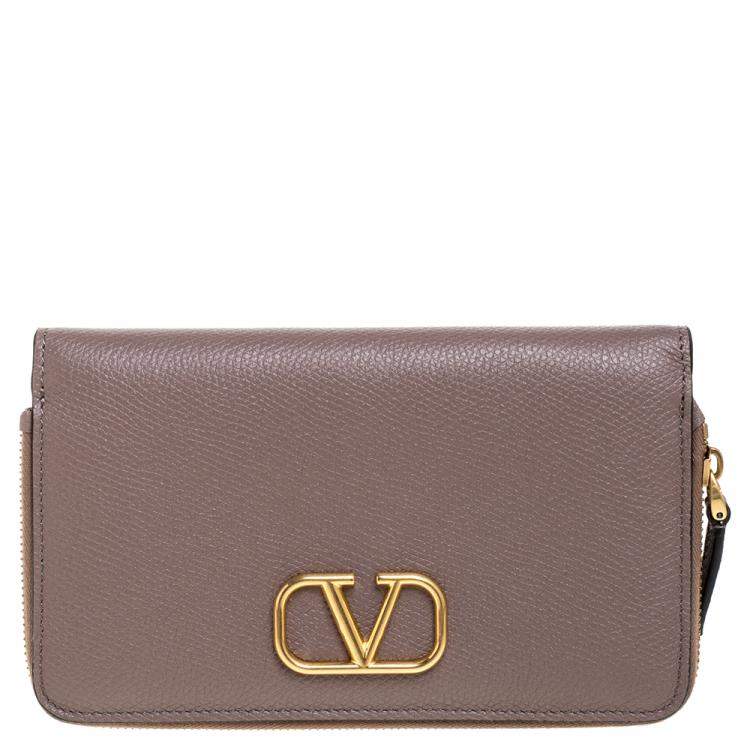 Valentino Clay Leather VLOGO Wallet Valentino | The Luxury Closet