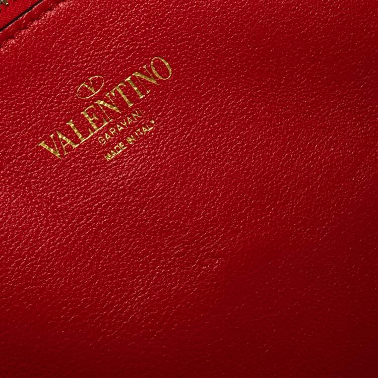 Pre Owned Valentino Brown Leather and Suede Rockstud Hobo