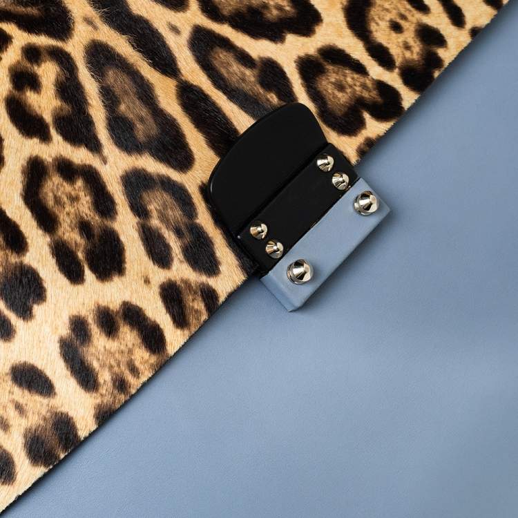 مملوكة مسبقًا Valentino Multicolor Leather And Calf Hair Glam Lock Top Handle Bag