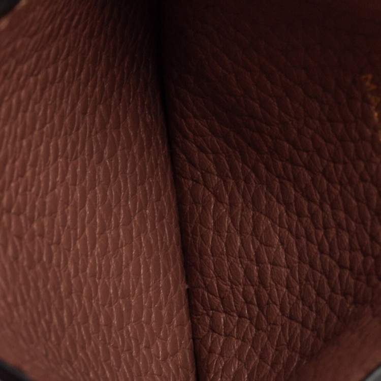 Pre Owned Valentino Old Rose Leather Rockstud Card Holder