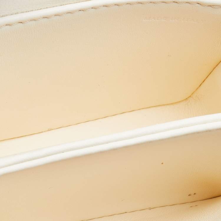 Pre Owned Valentino Ivory Leather Micro One Stud Crossbody Bag