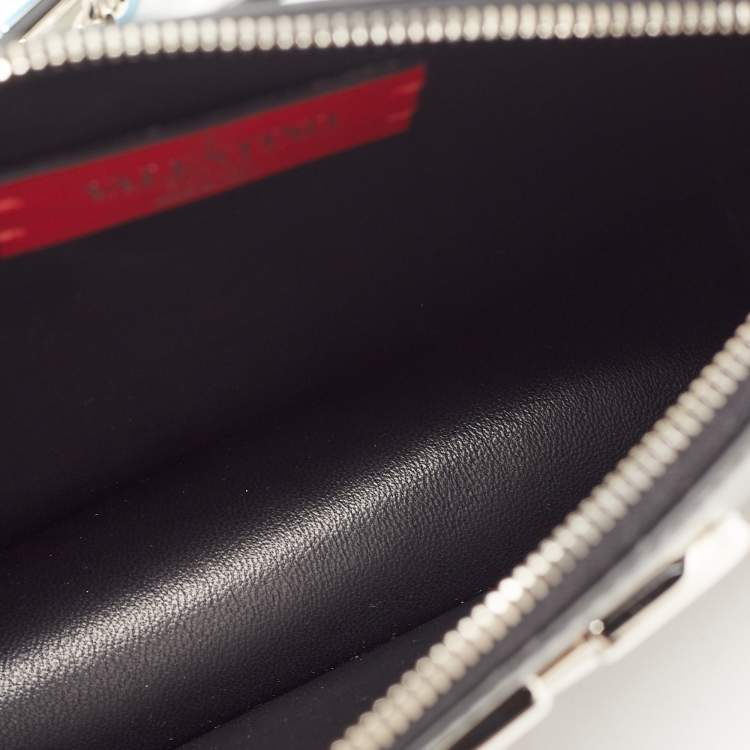 Pre Owned Valentino Black Patent Leather Vsling Zip Shoulder Bag