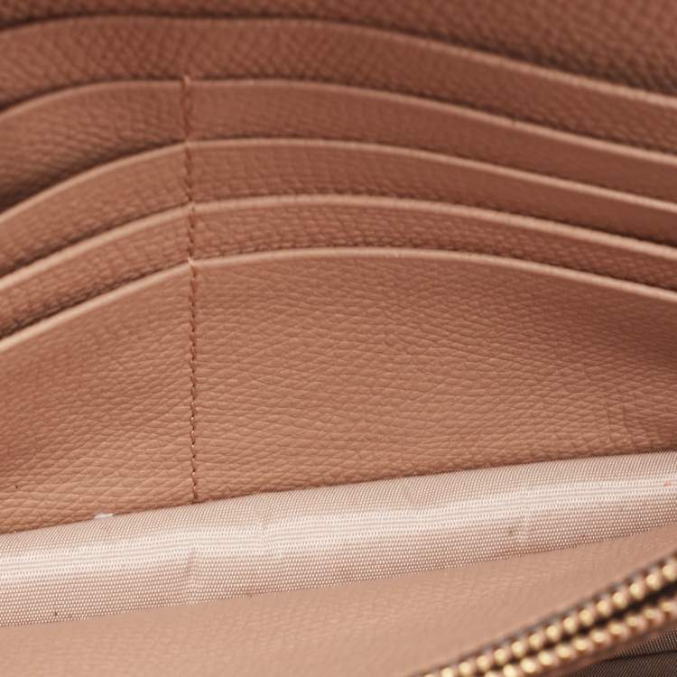 Pre Owned Valentino Beige Leather VLogo Wallet on Chain