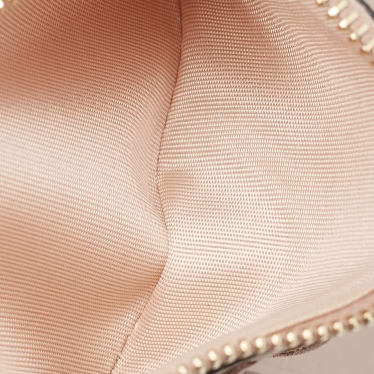 Pre Owned Valentino Dusty Pink Leather Rockstud Compact Wallet